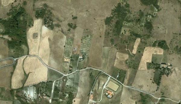 Nude woman in the fields of Sicily