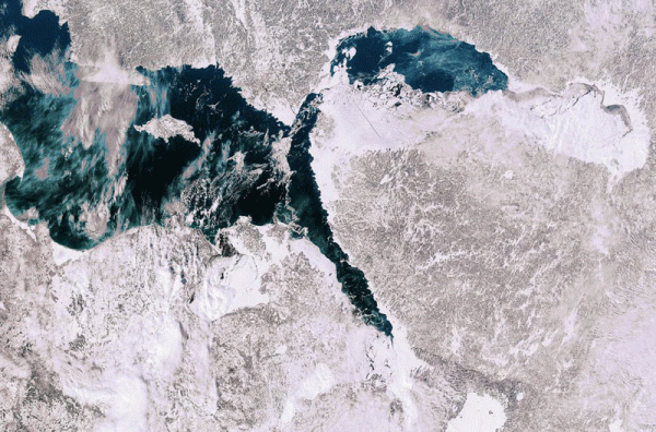 Балтийское море зимой