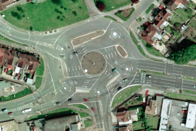 Волшебный Объезд (The Magic Roundabout), Суиндон, Вилтс, Великобритания