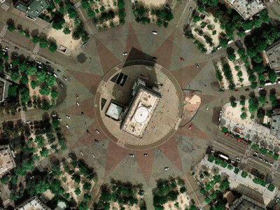 Площадь Шарля де Голля (Площадь Звезды), Париж, Франция