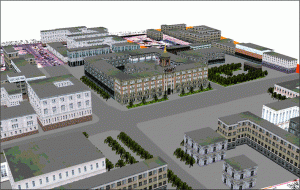 Трехмерная  модель центра города Екатеринбурга